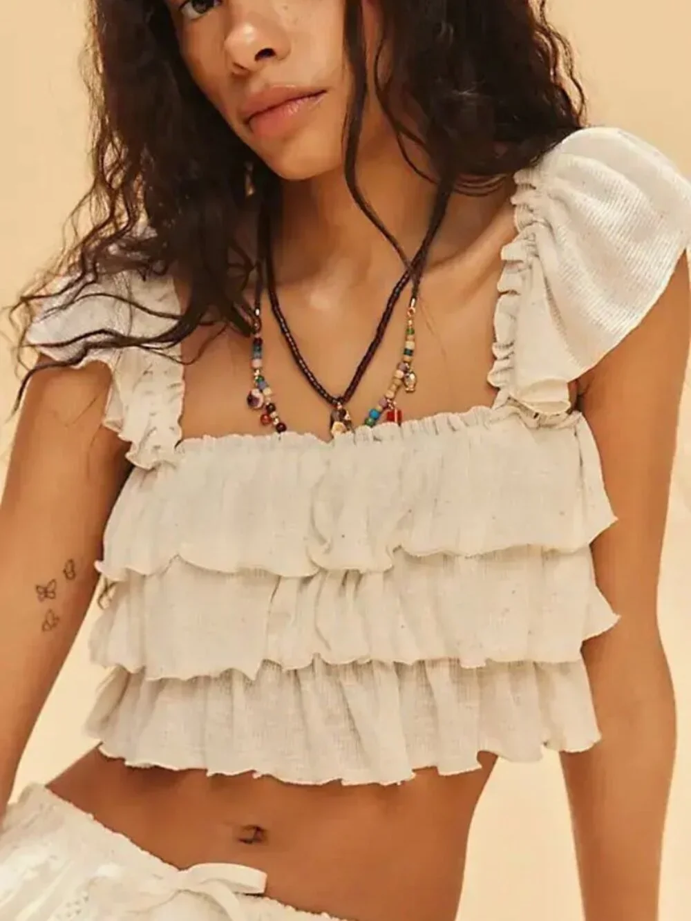 New Free People Mila Top Tank In Natural Size XS